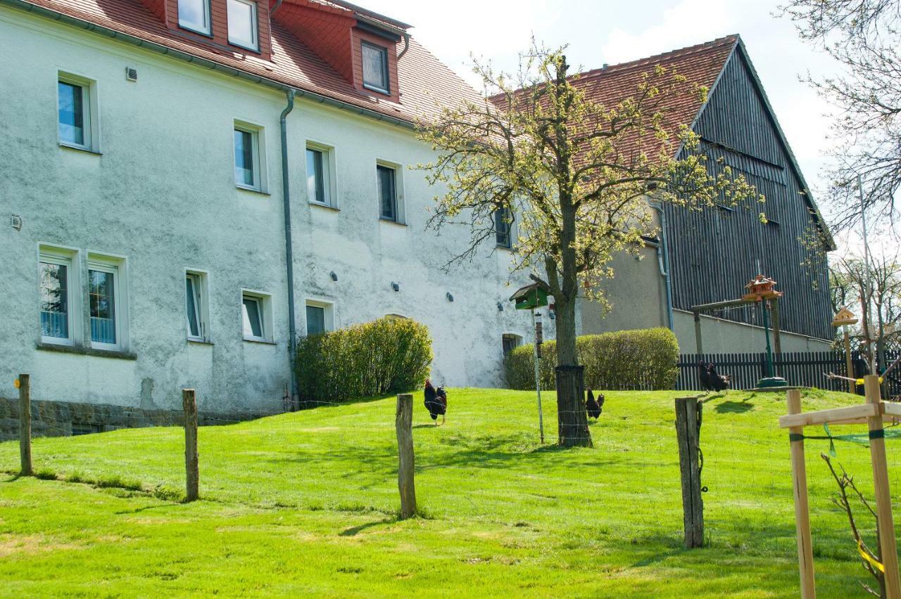 Dreiseitenhof Ferienwohnung Künzel Tharandt Exterior foto