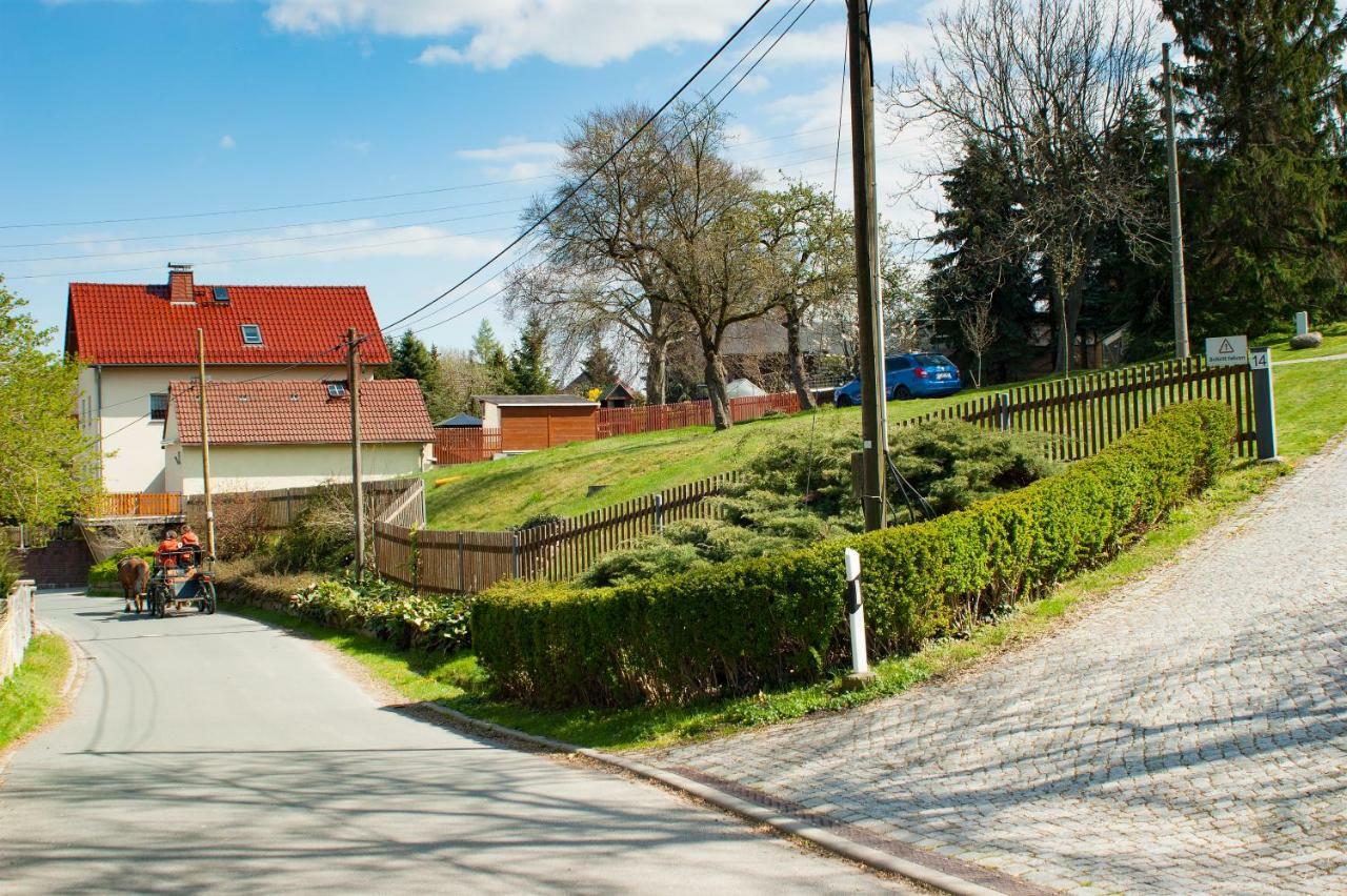 Dreiseitenhof Ferienwohnung Künzel Tharandt Exterior foto